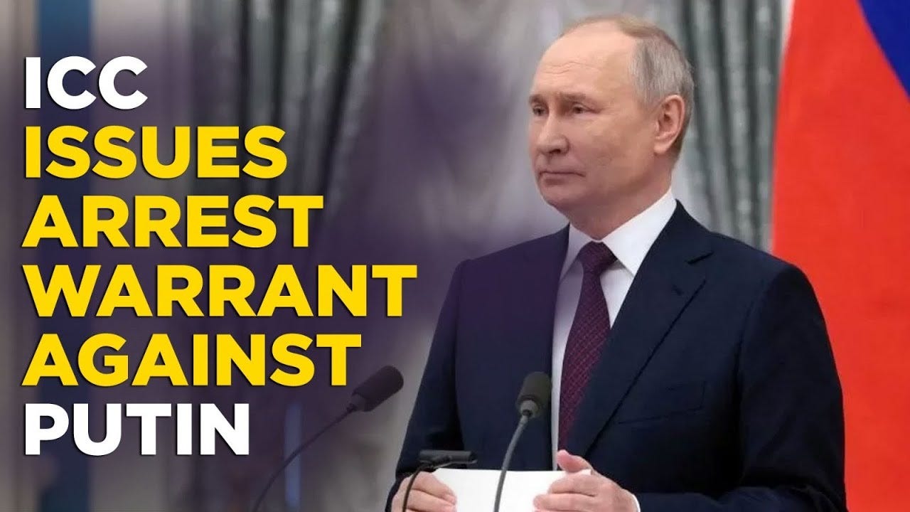 Ukraine War Live: ICC Issues Arrest Warrant Against Russian Prez Putin,  Accused Of 'War Crimes' - YouTube