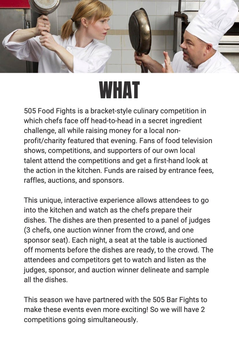 What is 505 Food Fights?