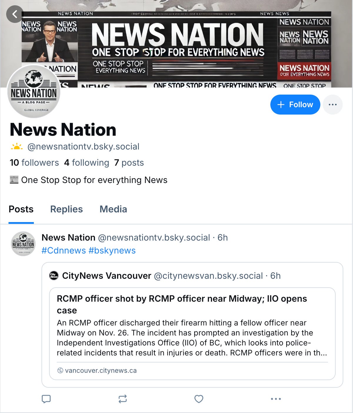 screenshot of @@newsnationtv.bsky.social's profile