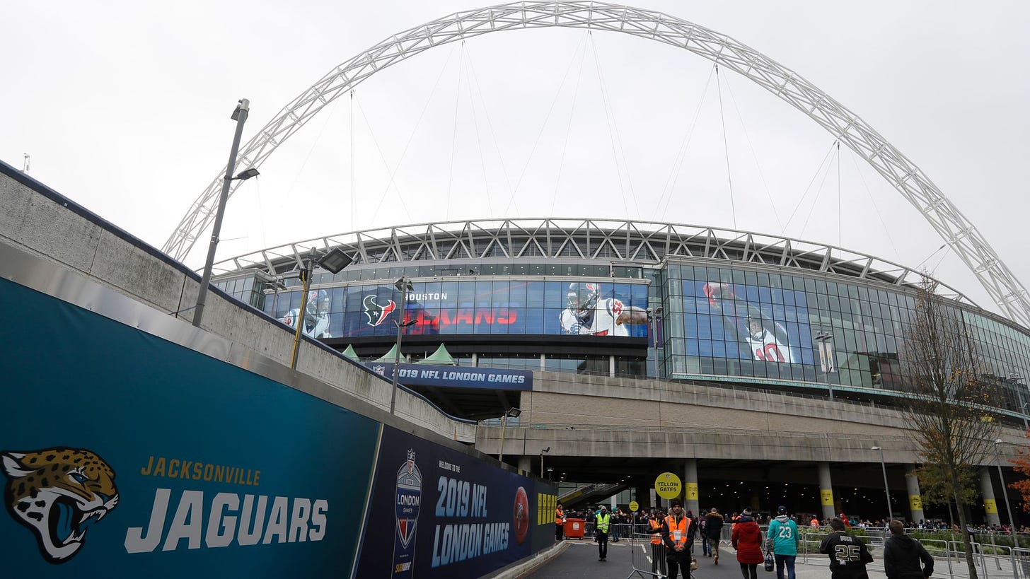 Jacksonville Jaguars confirm return to Wembley in 2022 NFL International  Series | NFL News | Sky Sports