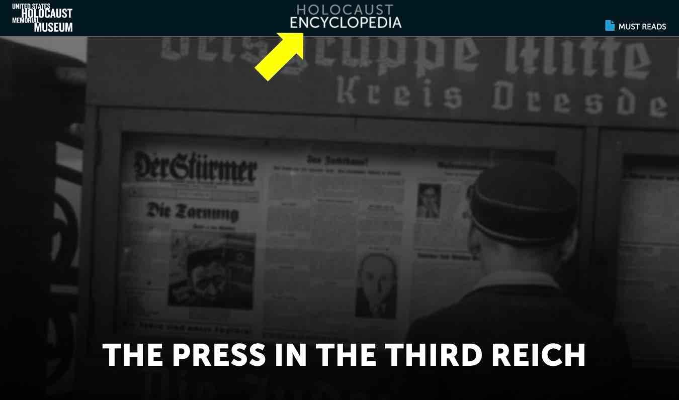 The U.S. Holocaust Museum explains what happened to the free press under Hitler's Third Reich