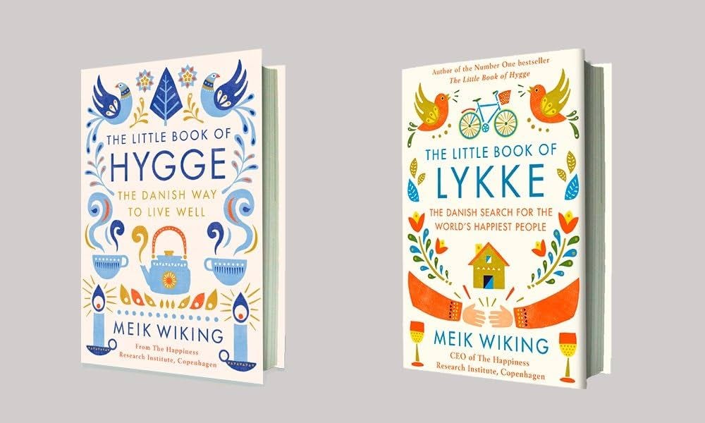 book covers for The Little Book of Hygge and The Little Book of Lykke