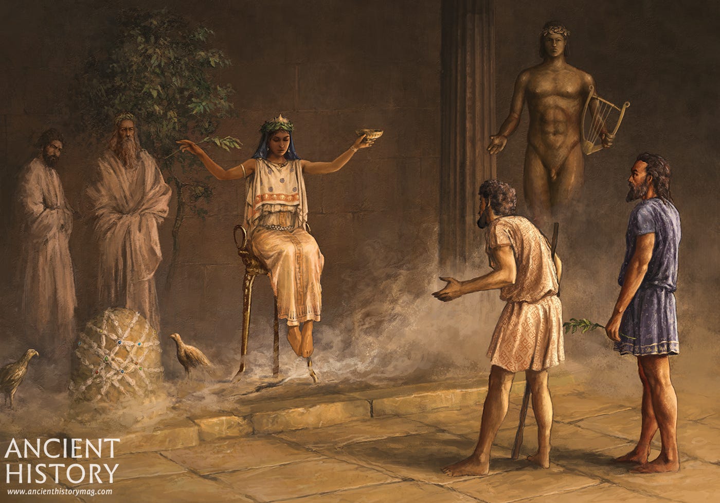 The Oracle at Delphi (Artist's Impression) (Illustration) - World History  Encyclopedia