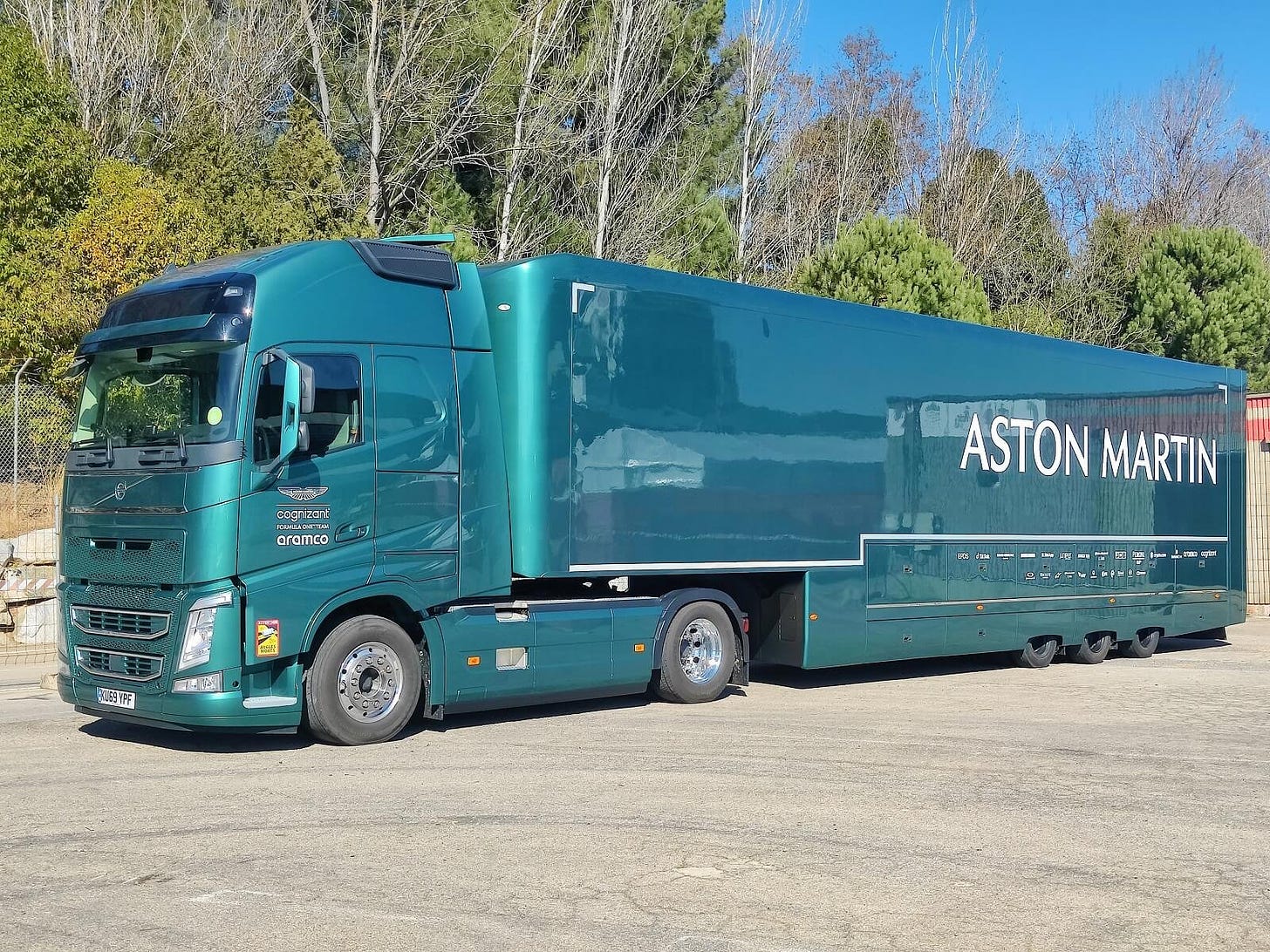 SPOTTED: F1 TRANSPORTERS ARRIVE FOR BARCELONA TEST — Trucks at Tracks | The  home of race transporters