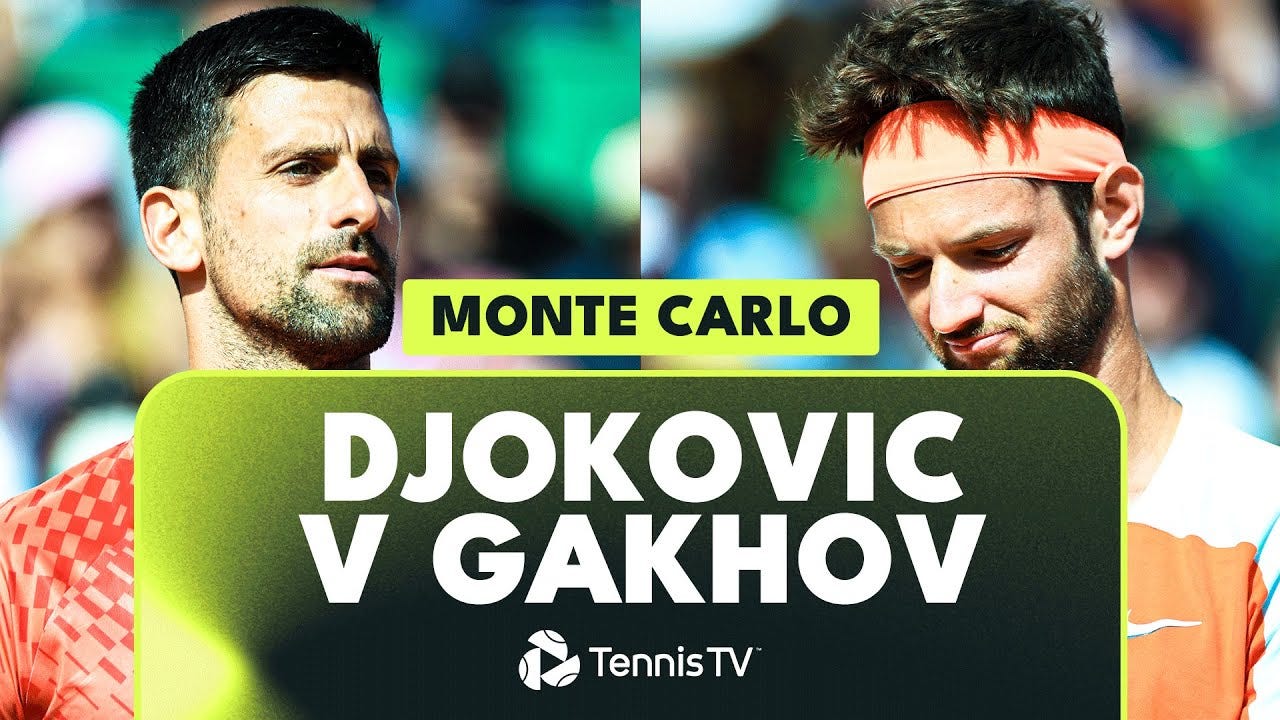 Novak Djokovic vs Ivan Gakhov ENTERTAINING Match | Monte Carlo 2023  Highlights - YouTube
