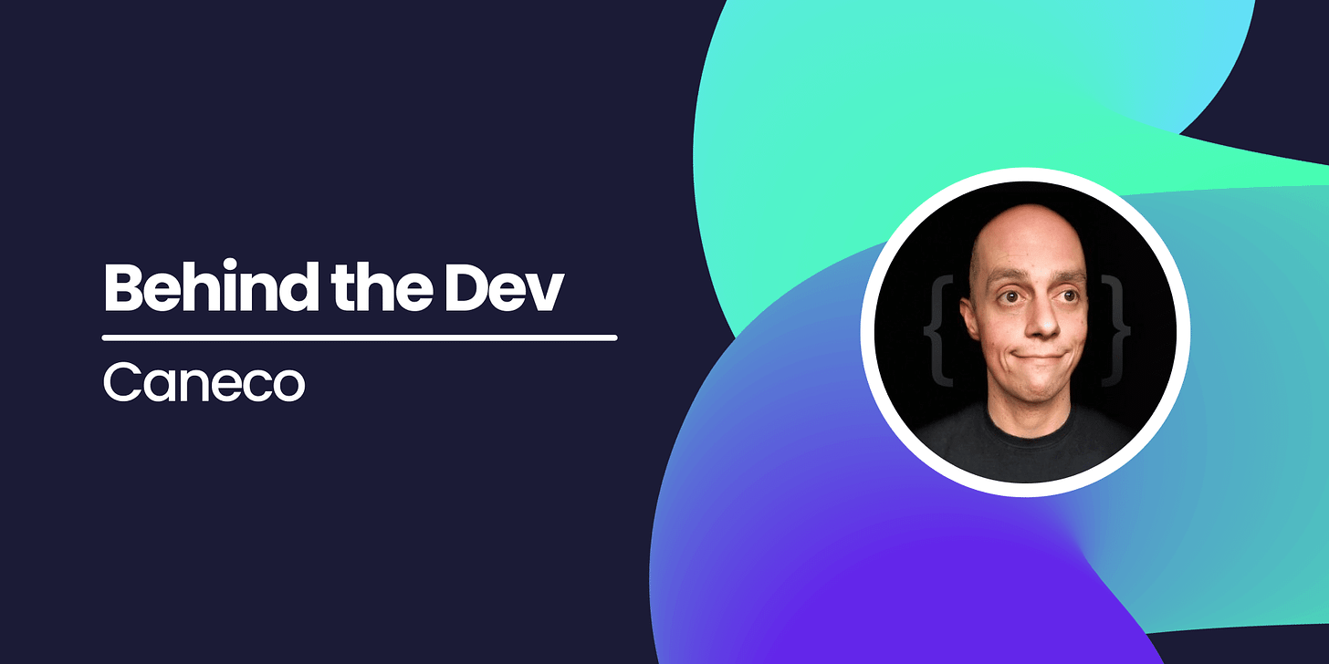 Read about the Full-Stack Developer, Caneco. He tells us a little bit about himself, how he got into web development, and what his typical day-to-day as a developer is like.