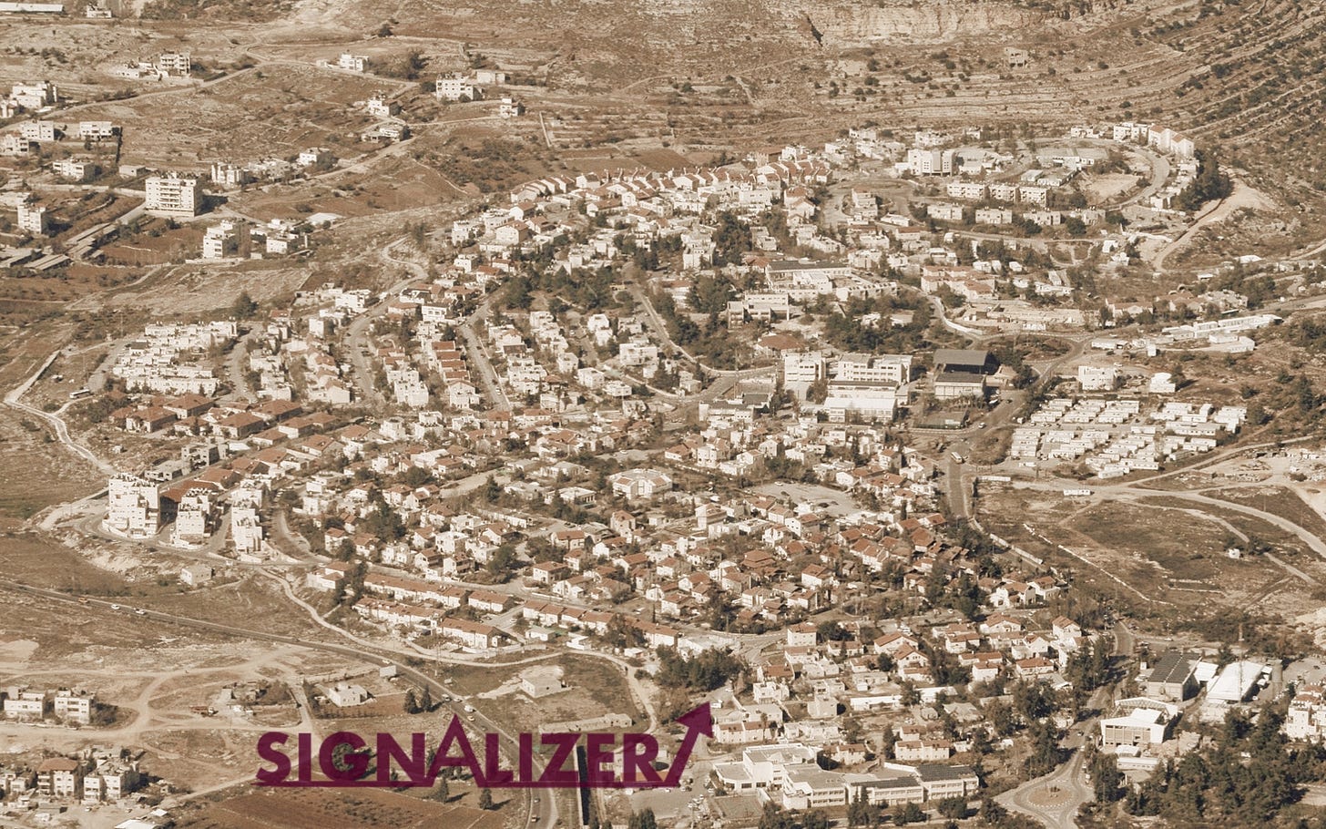 Signalizer: Beit El, a settlement of 6,500 residents located in the Binyamin Region of the West Bank