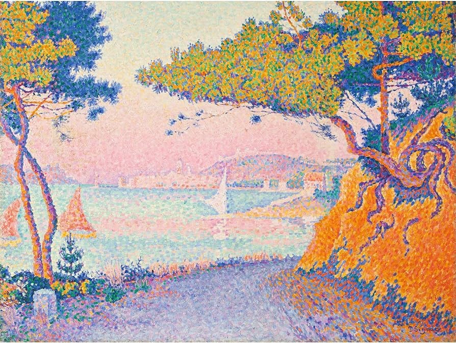Artery8 Paul Signac Golfe Juan Landscape Painting Large Wall Art Poster  Print Thick Paper 18X24 Inch