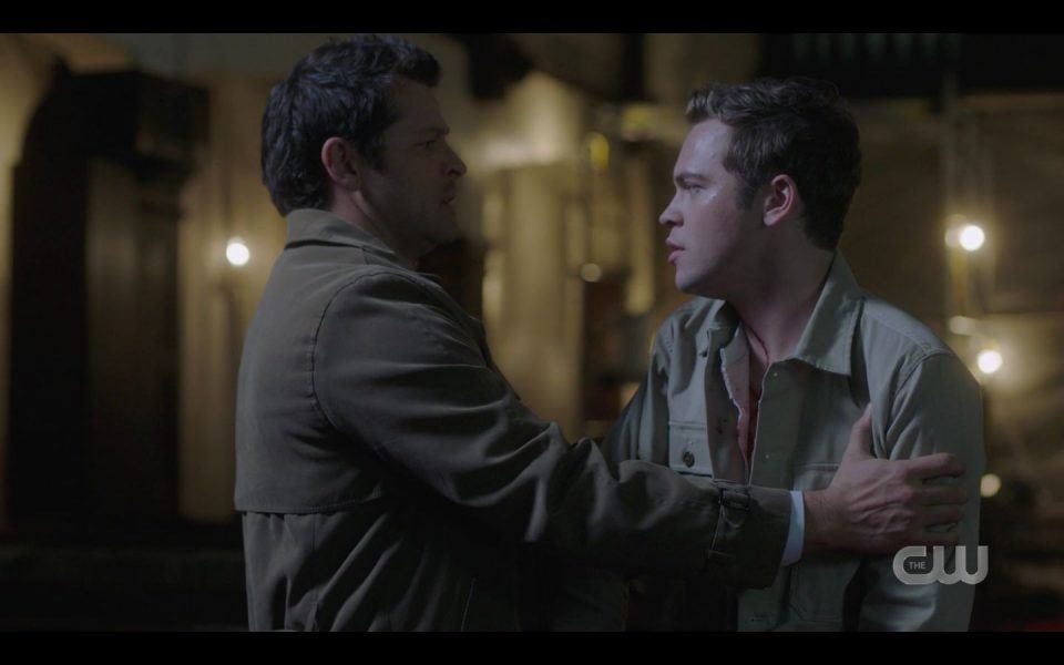 Castiel happy Jack is back in his arms again SPN 1511