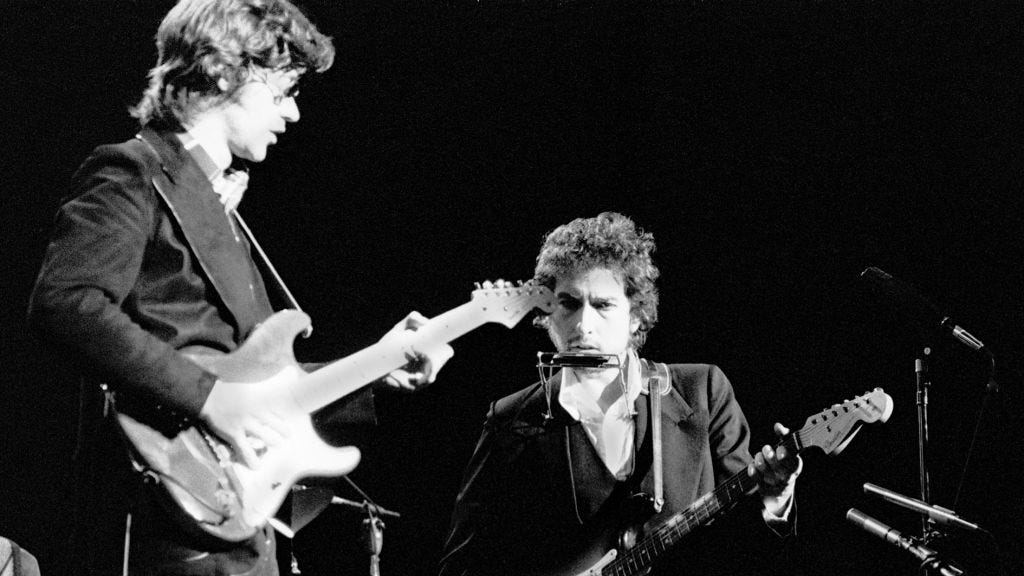 Robbie Robertson and Bob Dylan