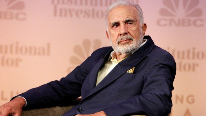 Consummate corporate raider Carl Icahn tries on a softer side for size