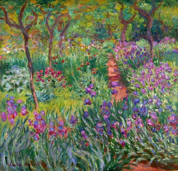 The Iris Garden at Giverny, 1899 - 1900 - Claude Monet