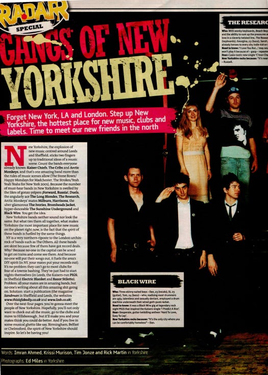 Page 1 of the Gangs of New Yorkshire feature