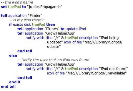 iPod Script