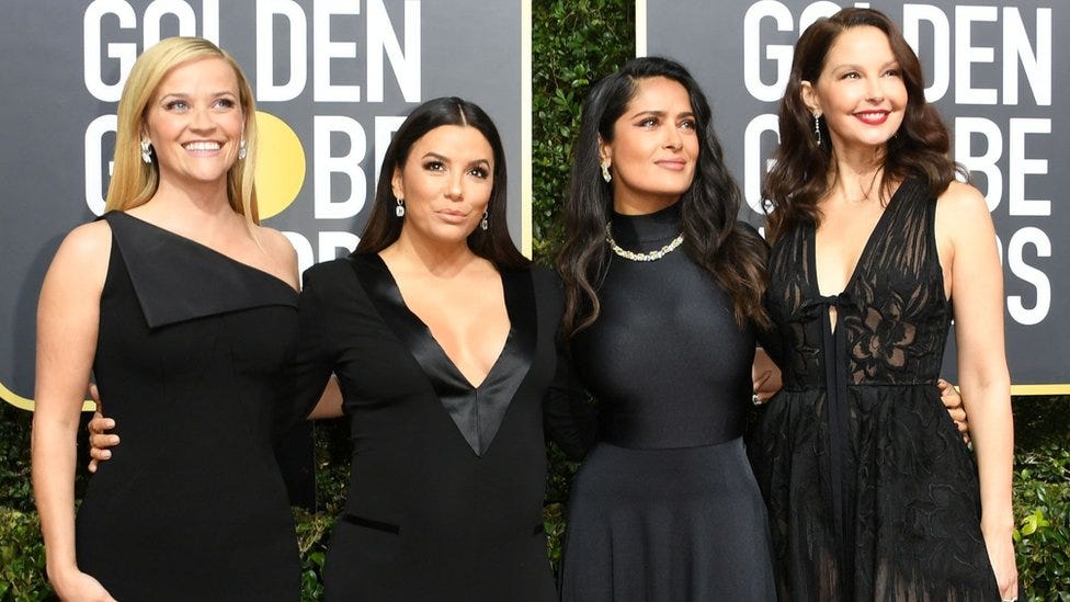 Golden Globes 2018: Stars wearing black on the red carpet