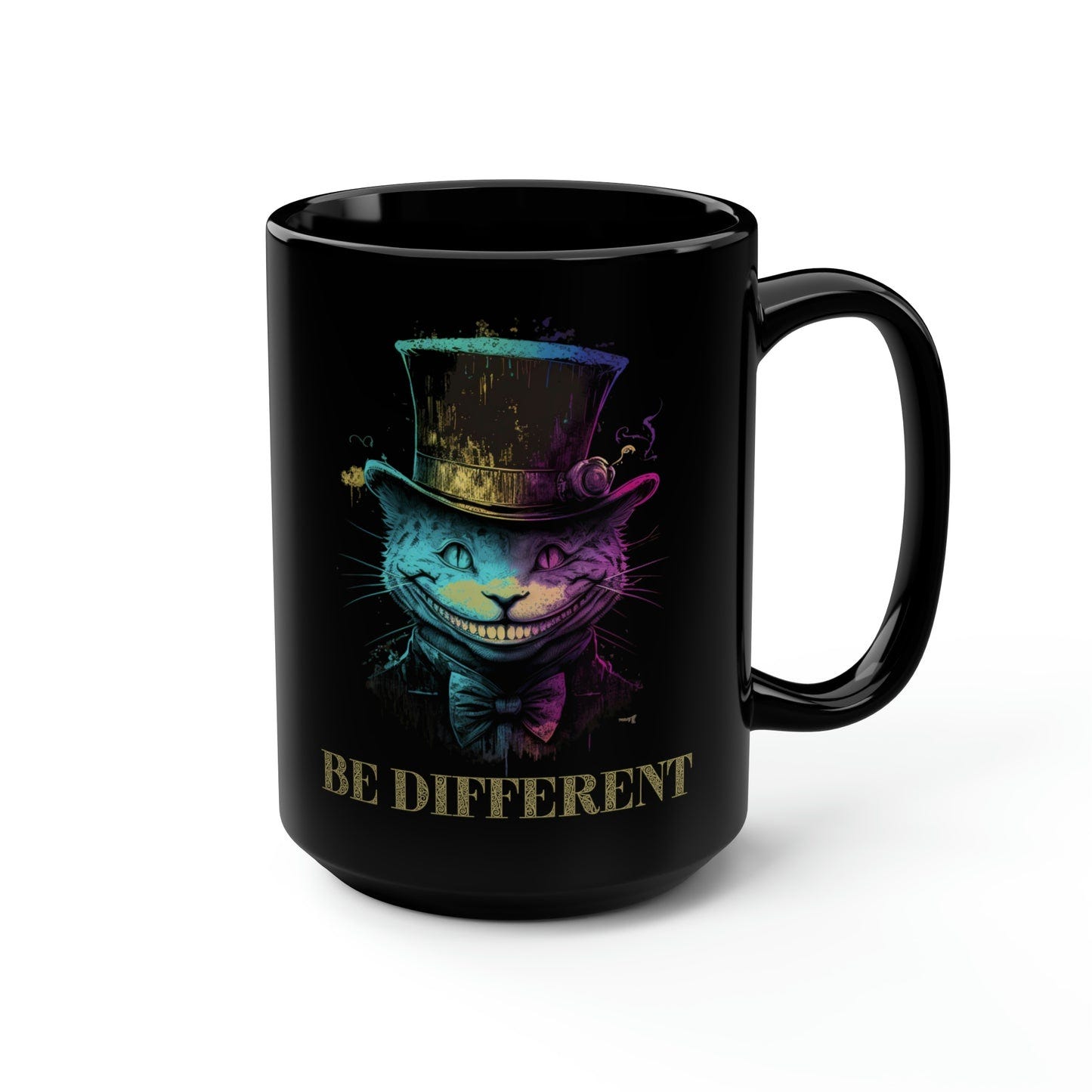 Be Different Black Mug, 15oz