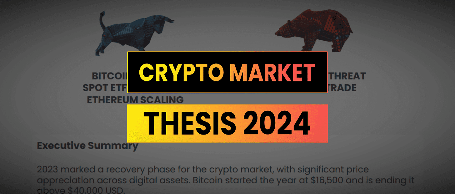 Crypto Market Thesis 2024