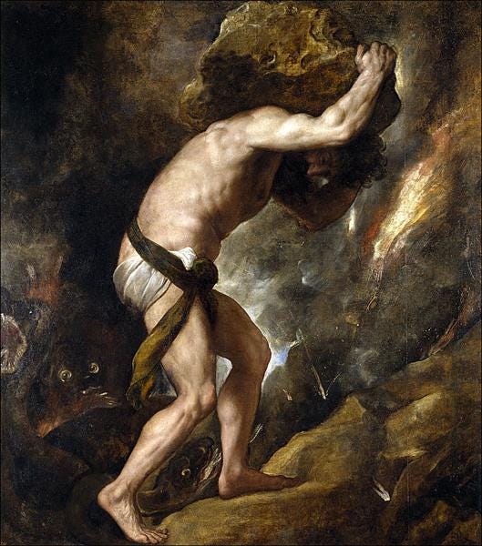 Sisyphus, 1548 - 1549 - Titian