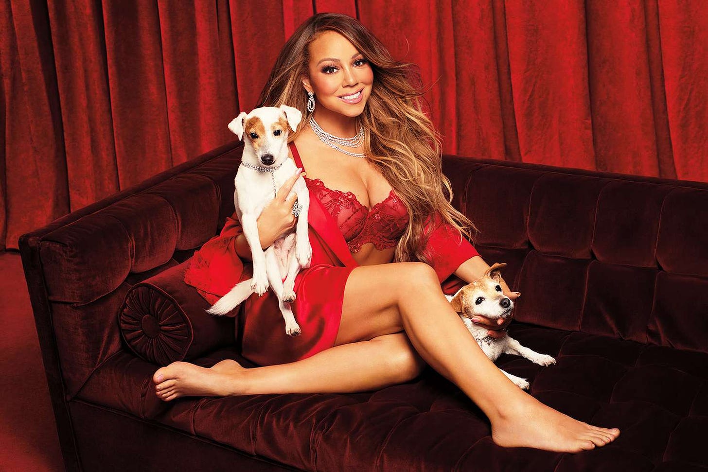 Mariah Carey Stars in New Victoria's Secret Holiday Campaign | Photos