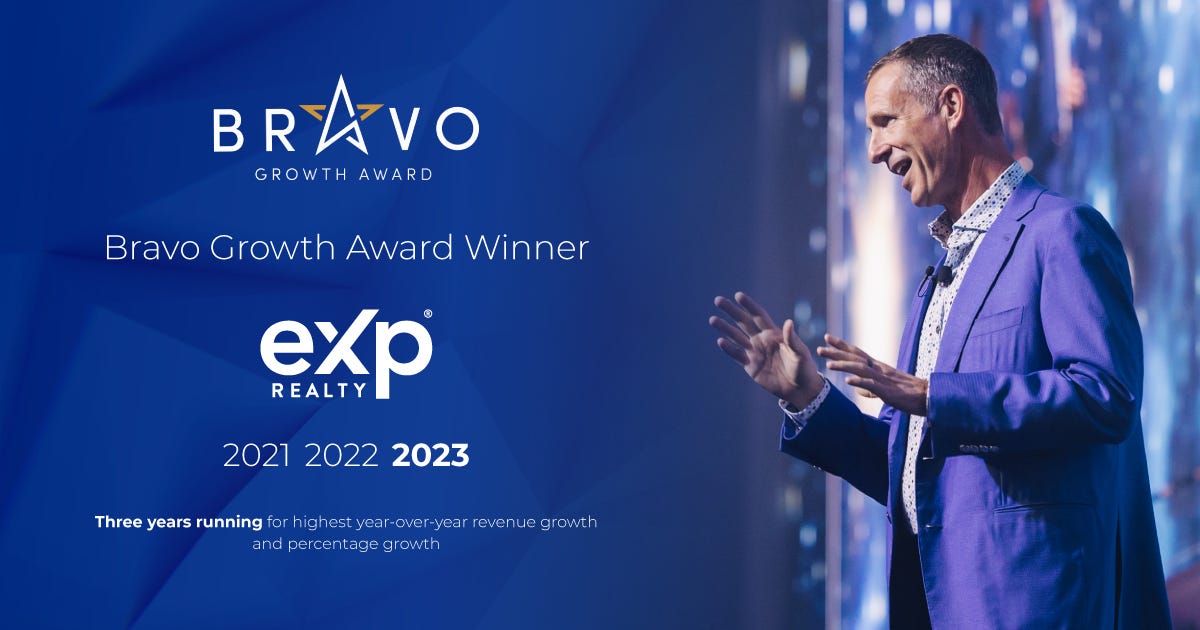 eXp Receives Bravo Growth Award for 3rd Straight Year | eXp LIfe