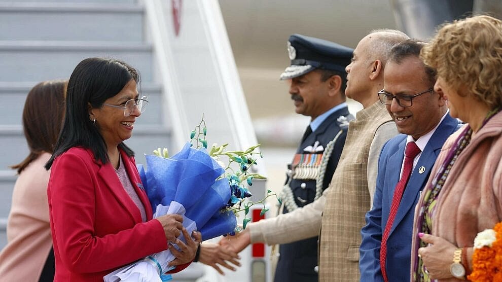 Semana de la Energía de la India | Vicepresidenta Delcy Rodríguez arriba a  Nueva Delhi - MPPEF