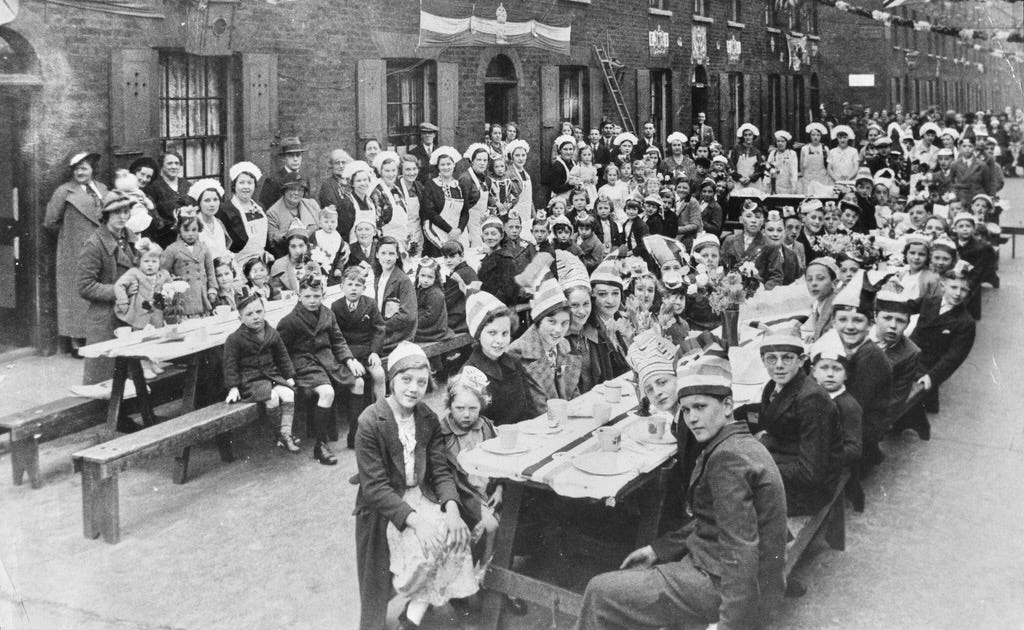 Street party in Whittlesey Street, 1937 Street party in Whittlesey Street, 1937