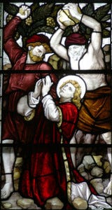 "The Stoning of Stephen" Stain glass window, Trinity Church, Boston
