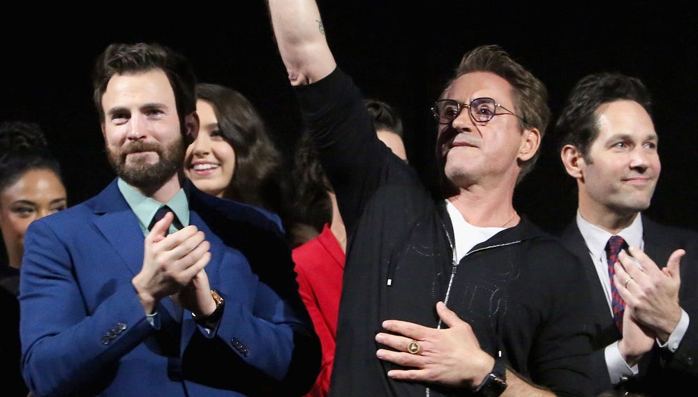 Avengers Endgame premiere with Chris Evans, Robert Downey, Jr and Paul Rudd.