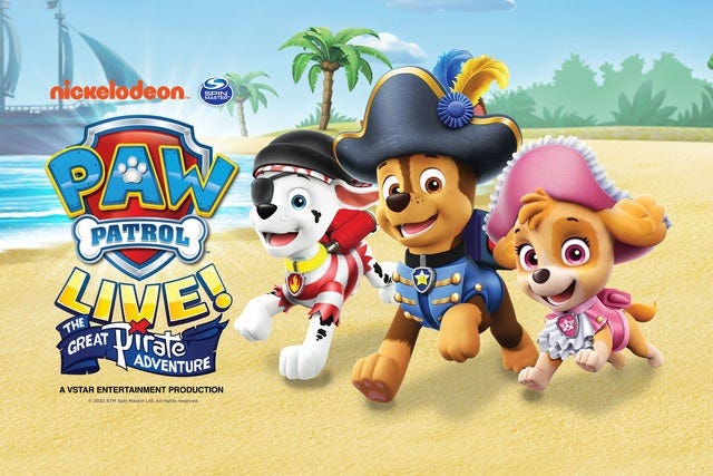 PAW Patrol Live! "The Great Pirate Adventure" Tickets | Event Dates &  Schedule | Ticketmaster