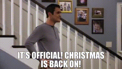 It's official! Christmas is back on!