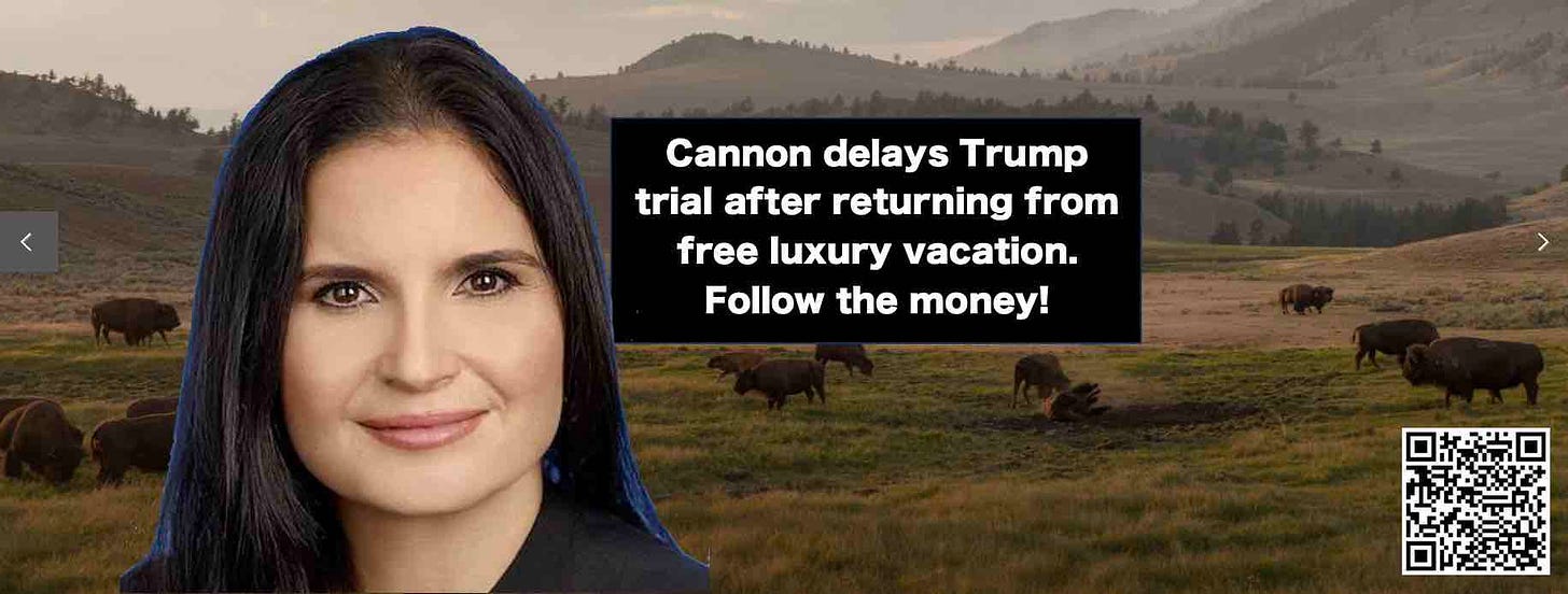 Aileen Cannon delays Trump trial after free luxury vacations