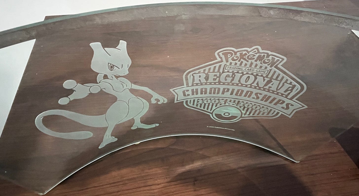 Archaic's Pokémon TCG Regional Championships trophy from 2006