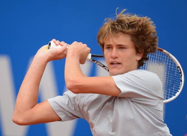 alexander zverev top man on tennis courts 2015