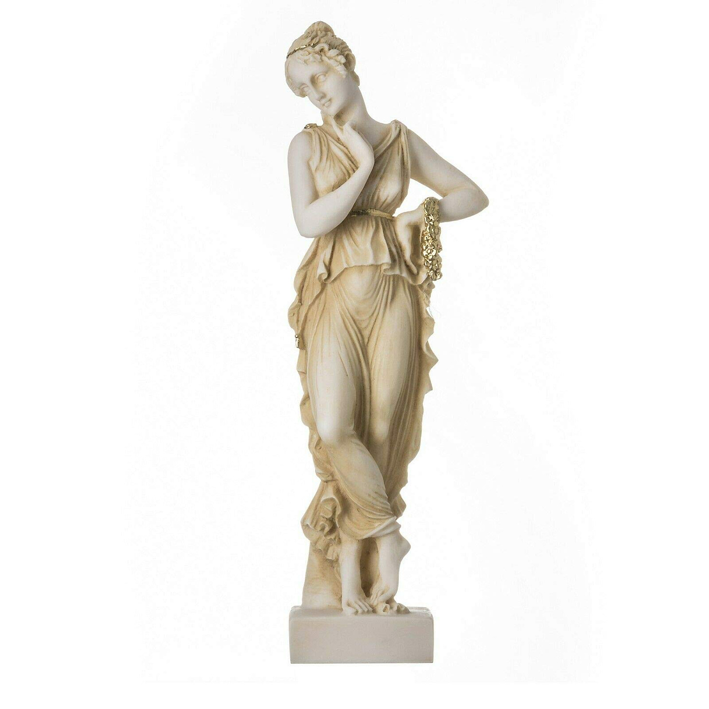 Amazon.com: BEAUTIFUL GREEK STATUES Persephone Goddess of The Underworld  Springtime Gold Flower Statue 9.8" : Home & Kitchen