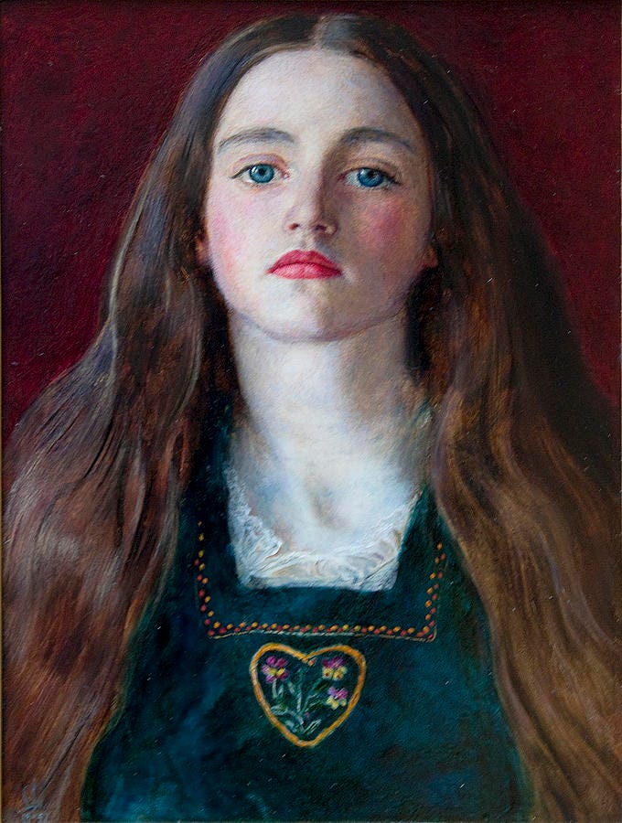 Portrait of Sophie Gray 1857 Painting by John Everett Millais