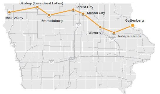 2014 RAGBRAI route announcement — short and flat – Biking Bis
