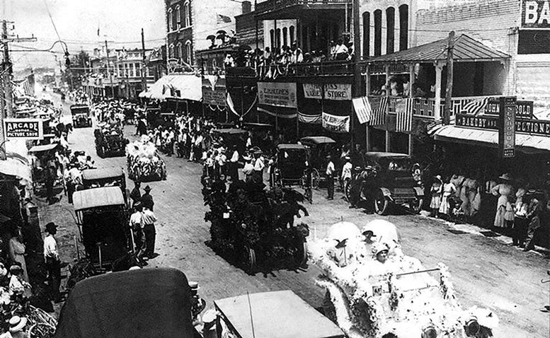 Figure 1: Parade down Twelfth Street in 1911