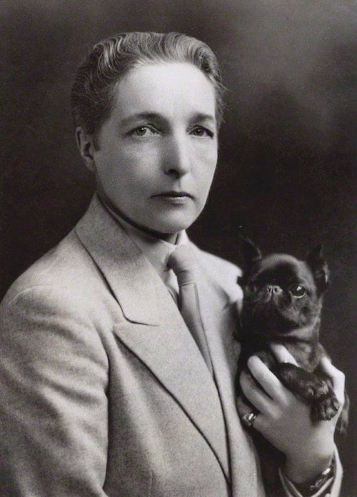 Radclyffe Hall, around 1930, courtesy of Wikimedia Commons