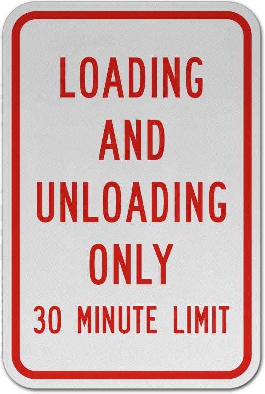 Loading and Unloading Only Sign - Save 10% w/ Discount