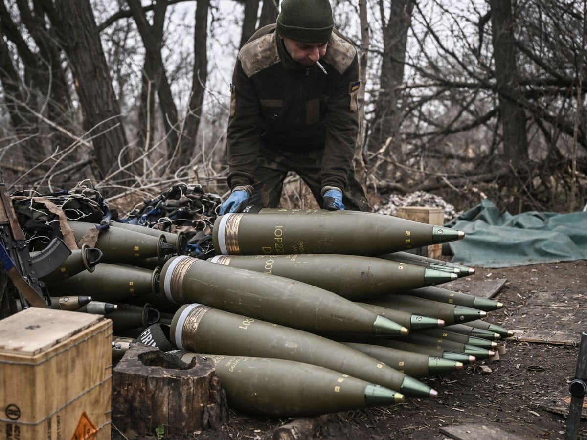 EU seals deal to supply Ukraine with a million rounds of shells | Ukraine |  The Guardian