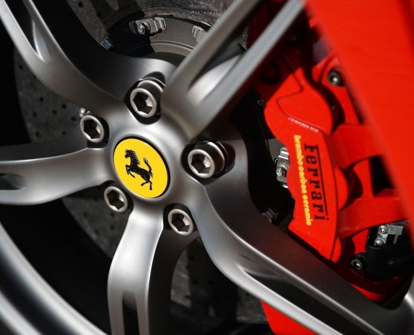 Brembo Brake on the Ferrari 458