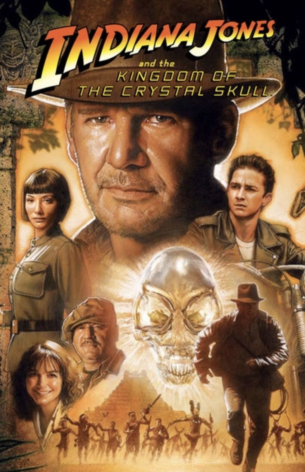 INDIANA JONES AND THE KINGDOM OF THE CRYSTAL SKULL movie poster