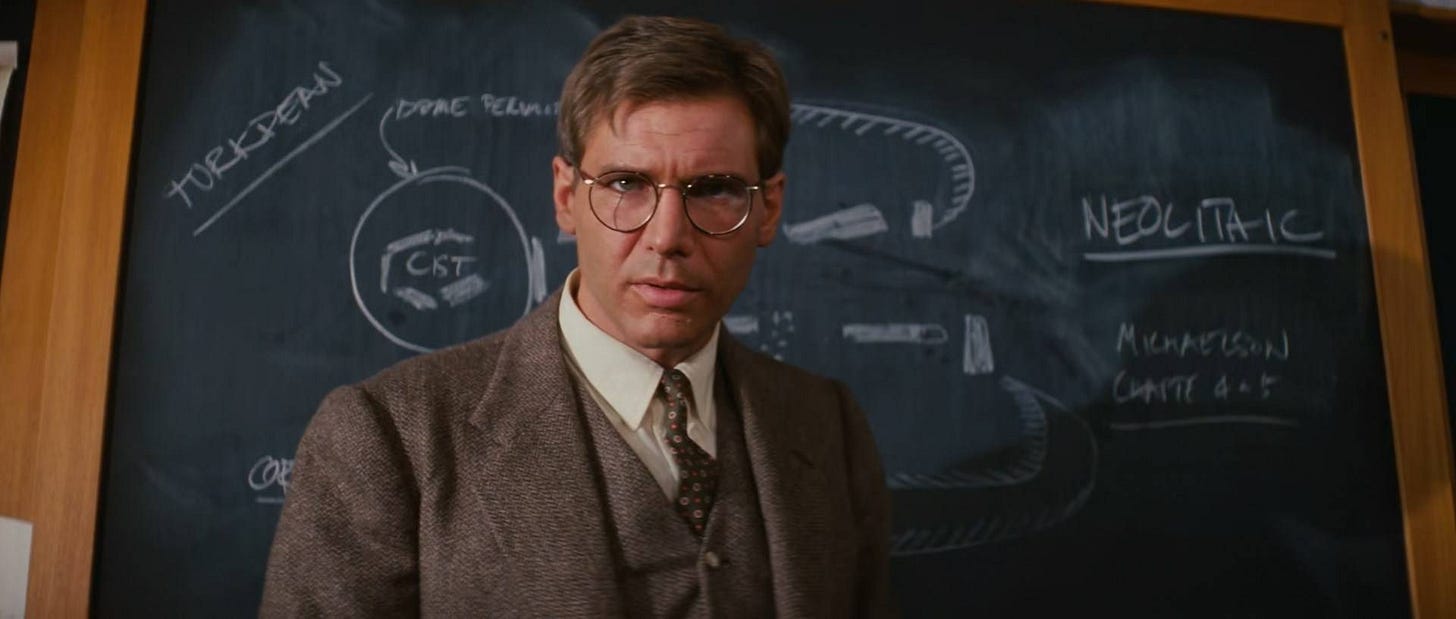 Harrison Ford Indiana Jones Professor