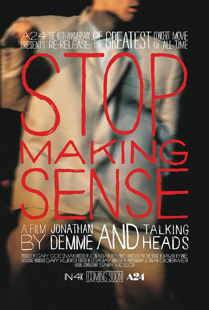 Stop Making Sense 40th Anniversary Re-Release – The Gem