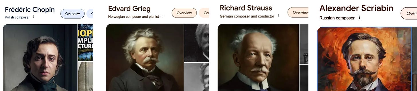 Google images of famous composers