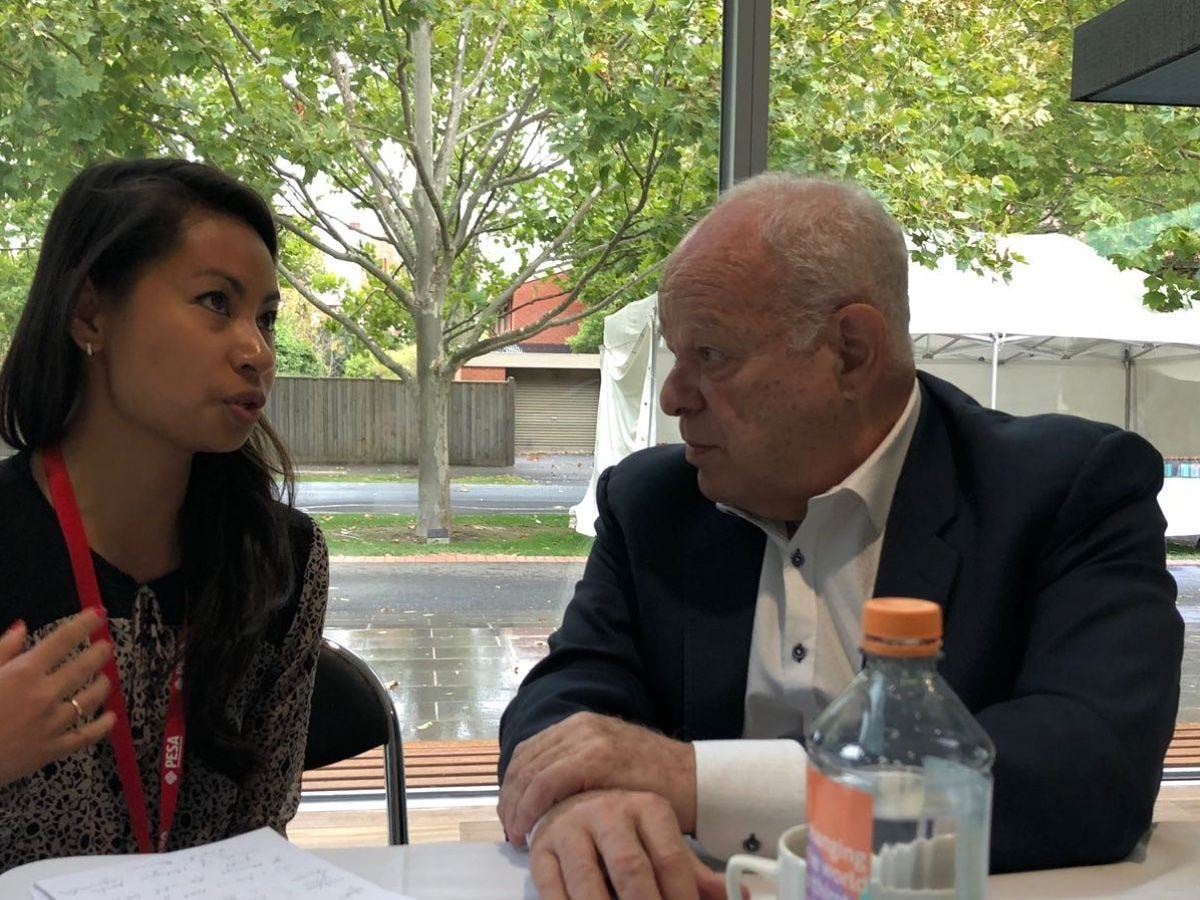 Nikki with the ‘father of Positive Psychology’ Martin Seligman