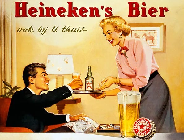 Check out these excellent retro Heineken adverts from across the decades