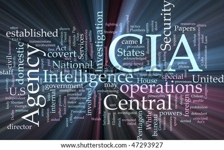 Word Cloud Concept Illustration Of Cia Central Intelligence Agency ...