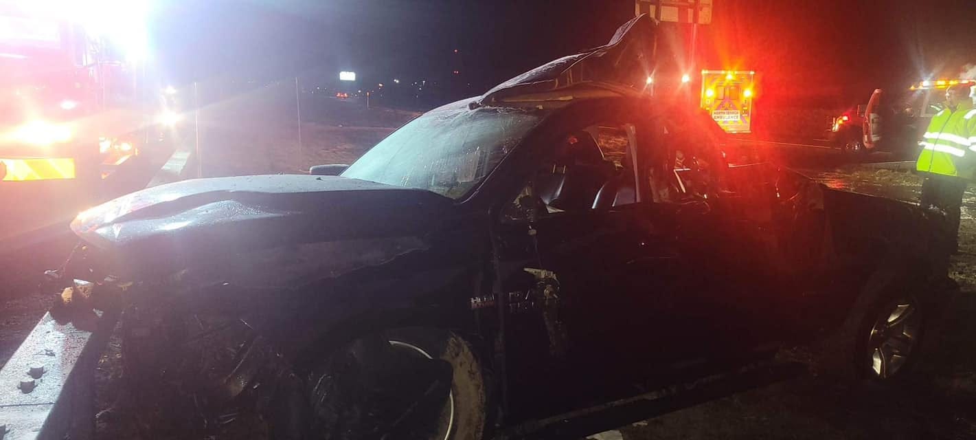 Driver not immediately found after serious one-car crash on Thruway in Tyre (photos)