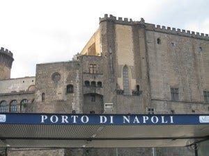 Porto Di Napoli and Vesuvius